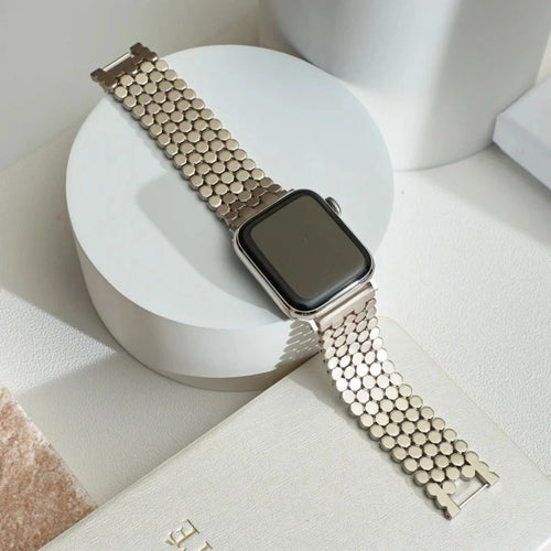 Bracelet en acier inoxydable Perlé