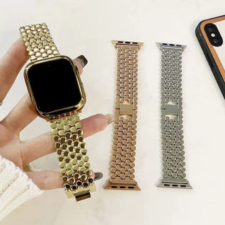 Bracelet en acier inoxydable Perlé