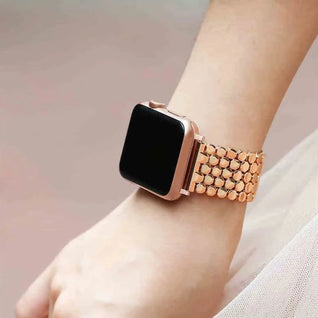 Bracelet en acier inoxydable Perlé