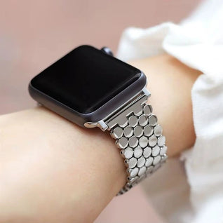 Bracelet en acier inoxydable Perlé