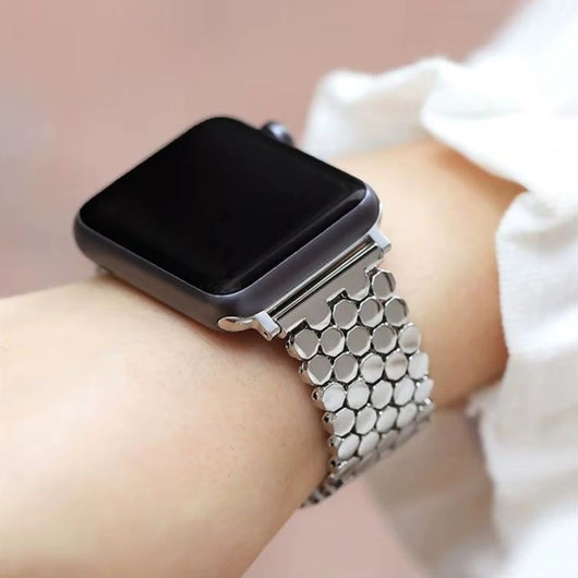 Bracelet en acier inoxydable Perlé