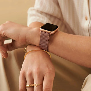 Bracelet en acier inoxydable Milanese Rosé